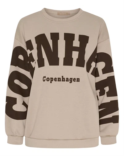 Marta Du Chateau - MDCHibiscus Sweatshirt - Beige